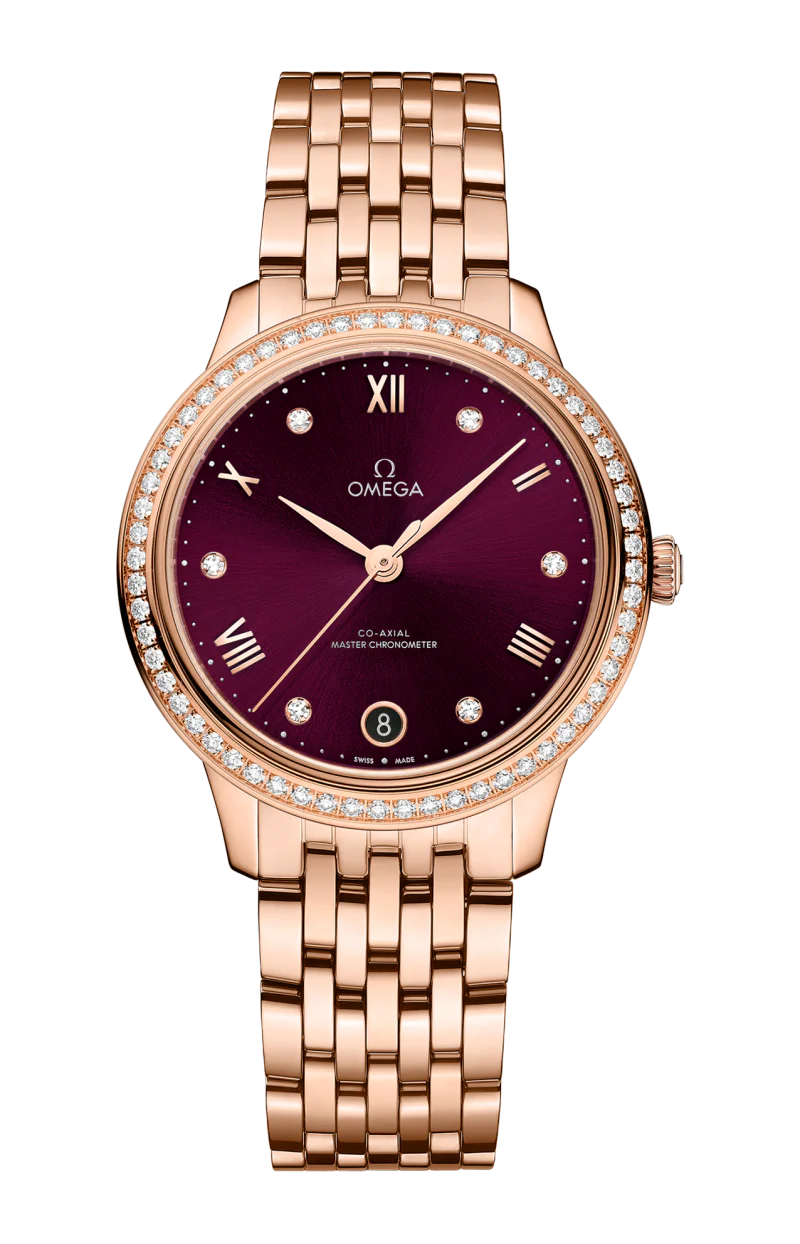 Omega De ville Prestige 18K Sedna™Gold & Diamonds Lady's Watch