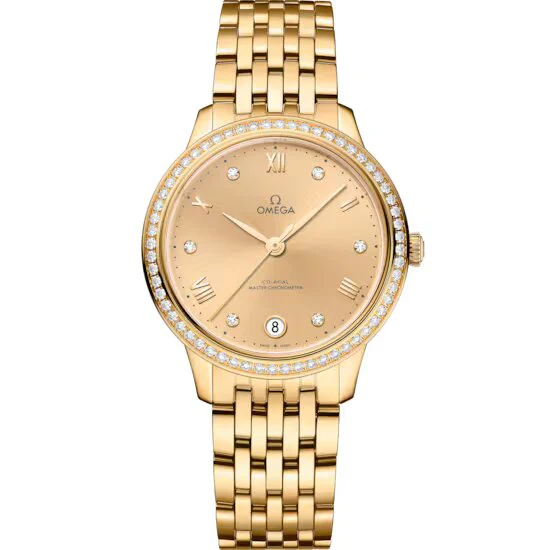 Omega De ville Prestige 18K Yellow Gold & Diamonds Lady's Watch