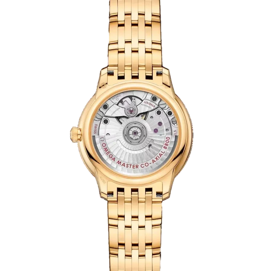 Omega De ville Prestige 18K Yellow Gold & Diamonds Lady's Watch - Image 3