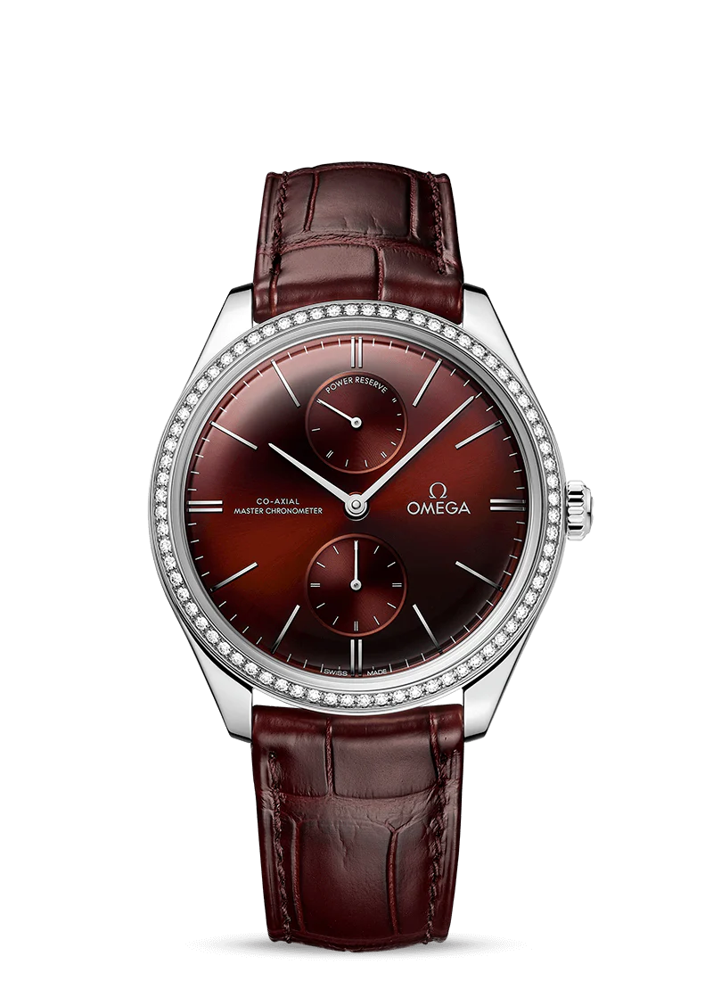 Omega De Ville Tresor Co‑Axial Master Chronometer Stainless steel & Diamonds Man's Watch