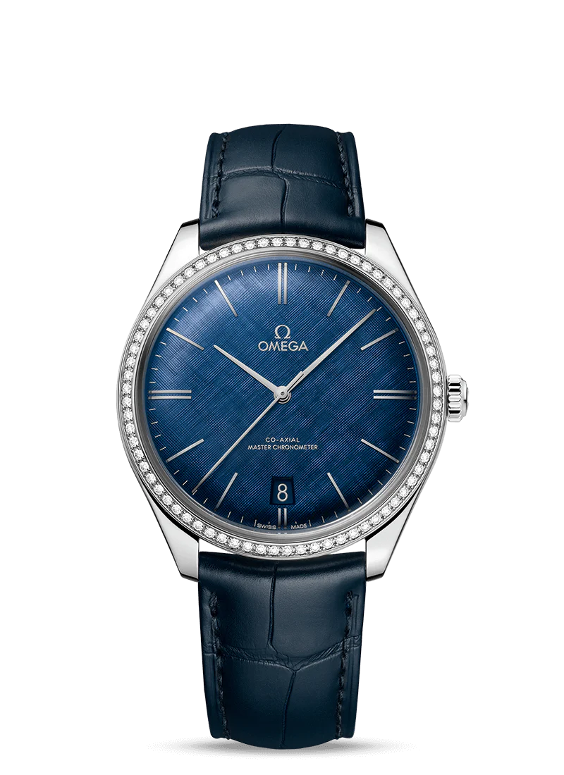 Omega De Ville Tresor Co‑Axial Master Chronometer Stainless Steel & Diamonds Unisex Watch