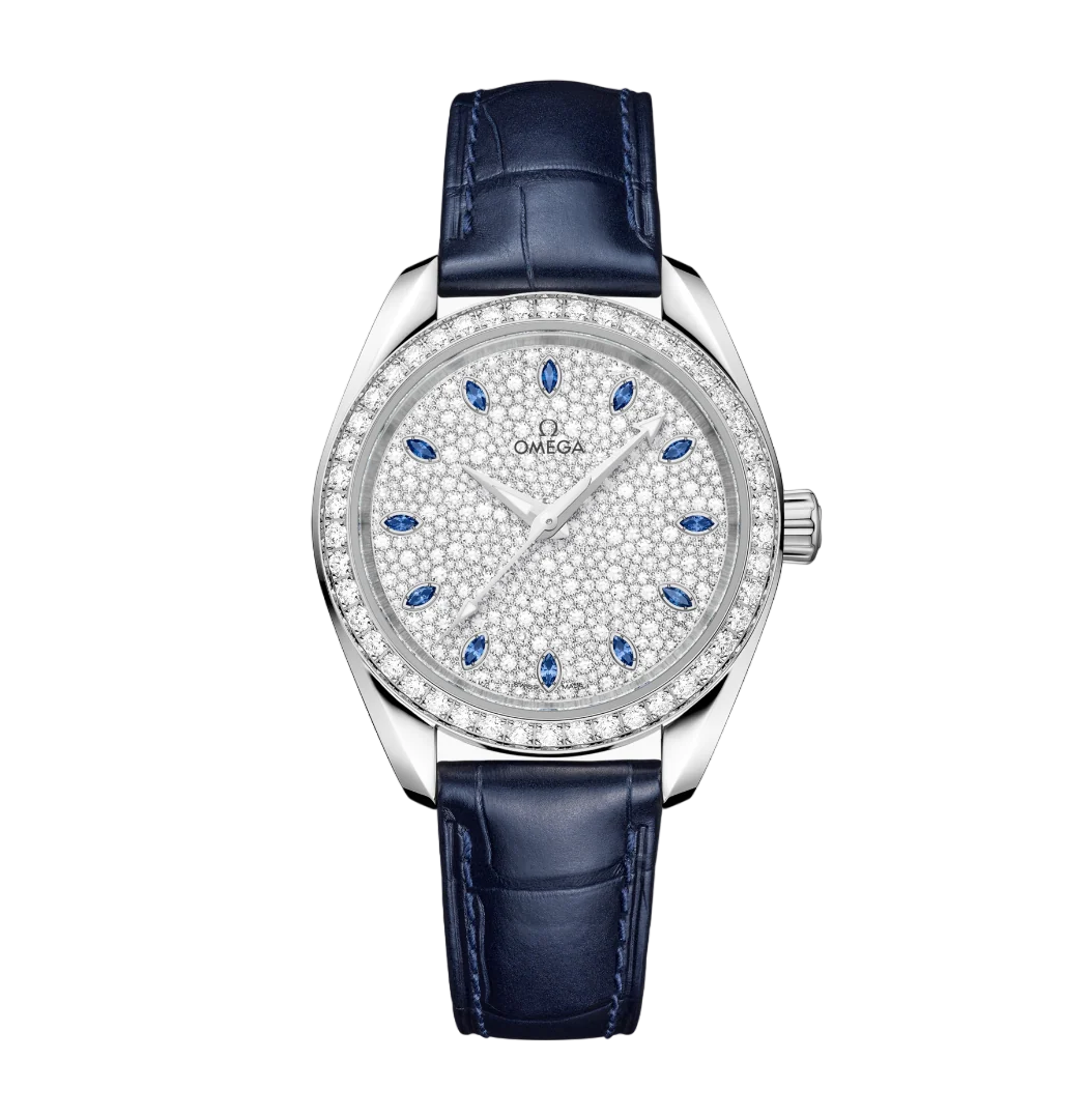 Omega Seamaster Aqua Terra 18K Canopus Gold™& Diamonds Lady's Watch
