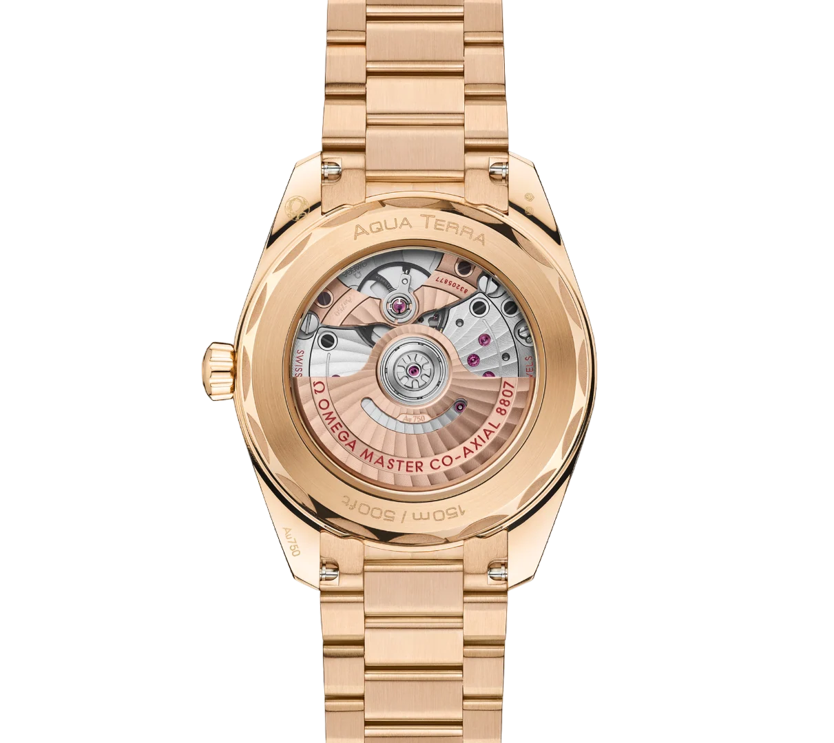 Omega Seamaster Aqua Terra 18K Moonshine™ gold & Diamonds Unisex Watch - Image 3
