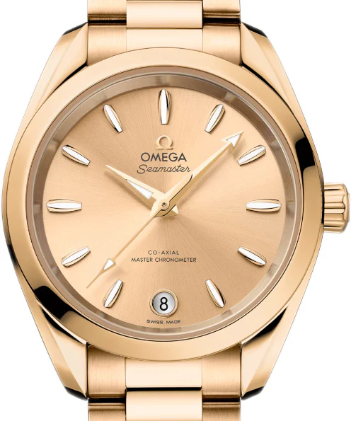 Omega Seamaster Aqua Terra 18K Moonshine™ gold Lady's Watch - Image 2