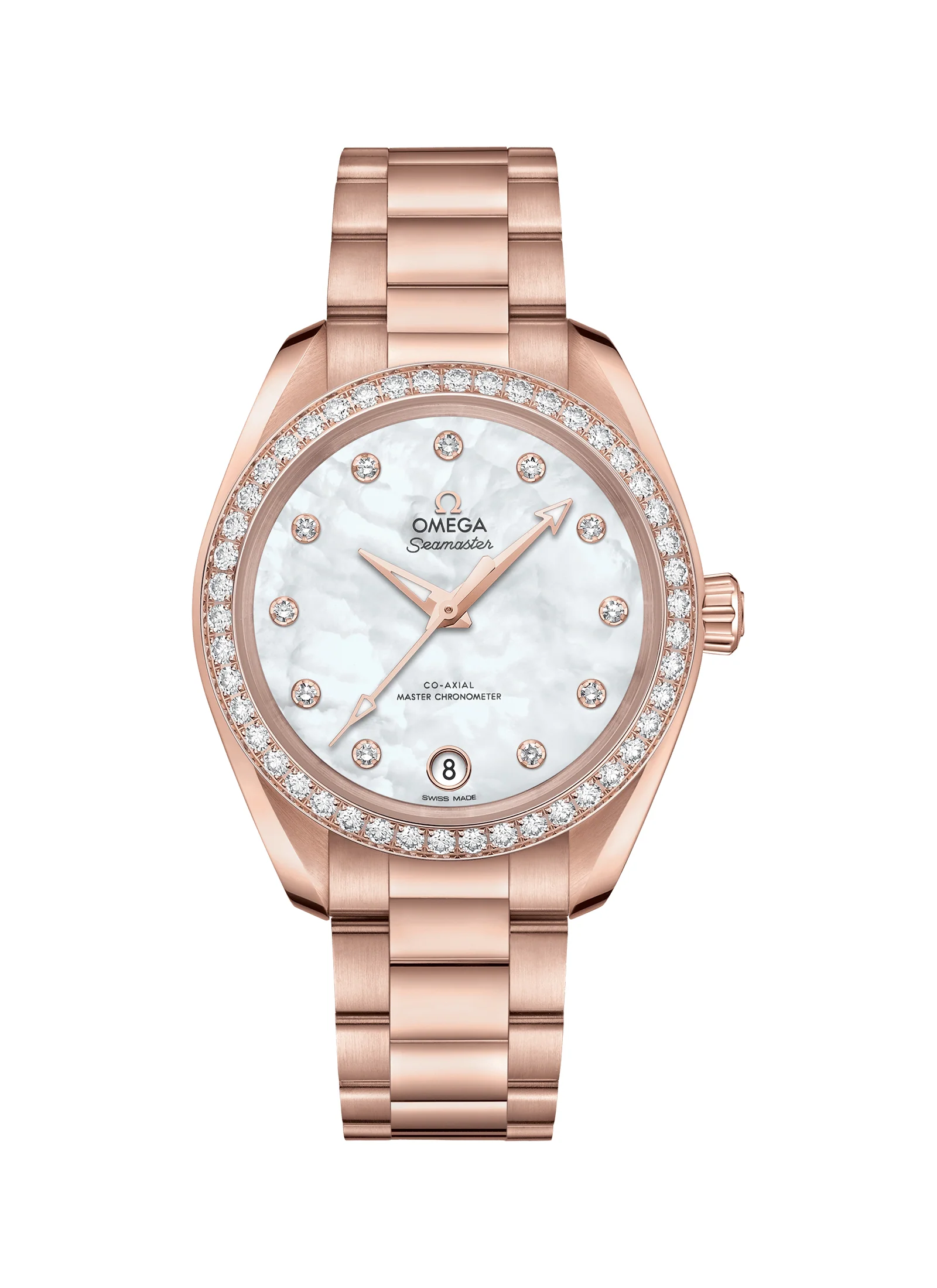 Omega Seamaster Aqua Terra Chronometer 18K Sedna™ gold & Diamonds Lady's Watch