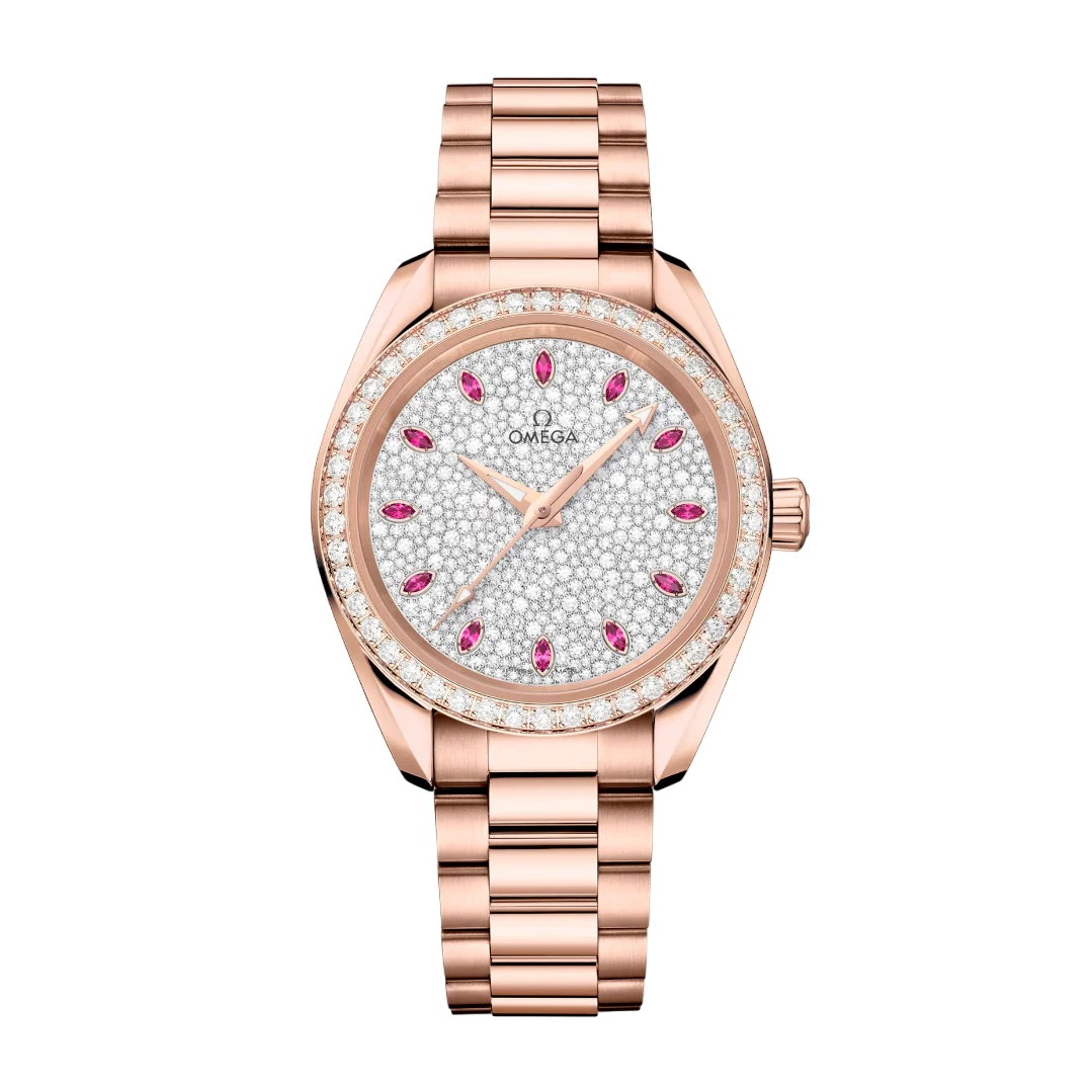 Omega Seamaster Aqua Terra Chronometer 18K Sedna™ gold & Diamonds Lady's Watch