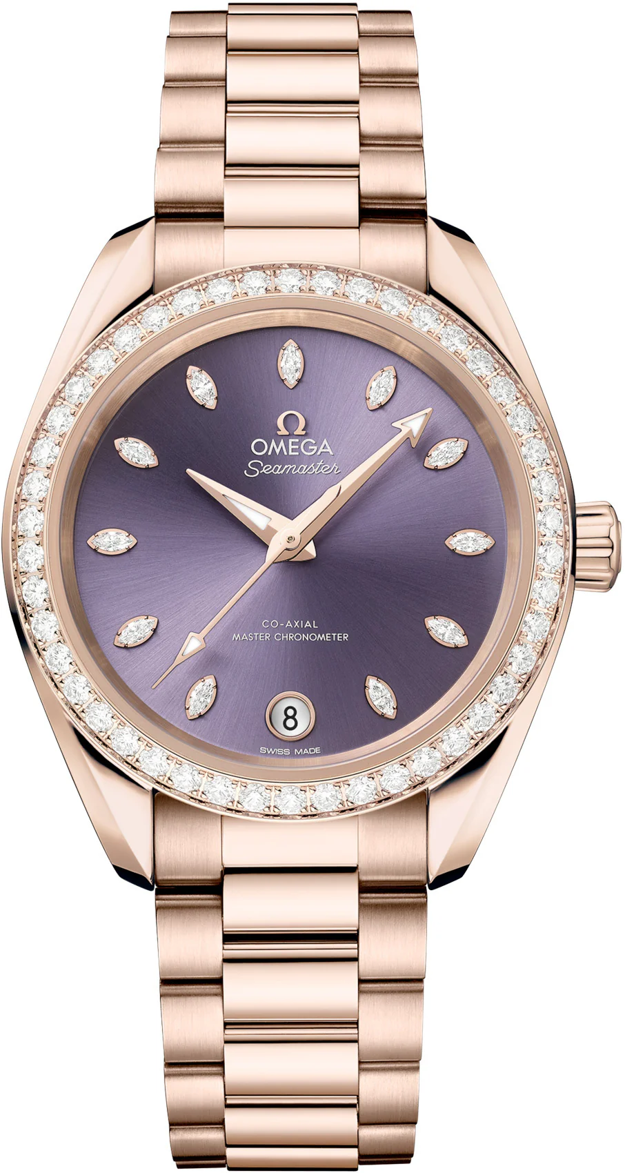 Omega Seamaster Aqua Terra Chronometer 18K Sedna™ gold & Diamonds Unisex Watch
