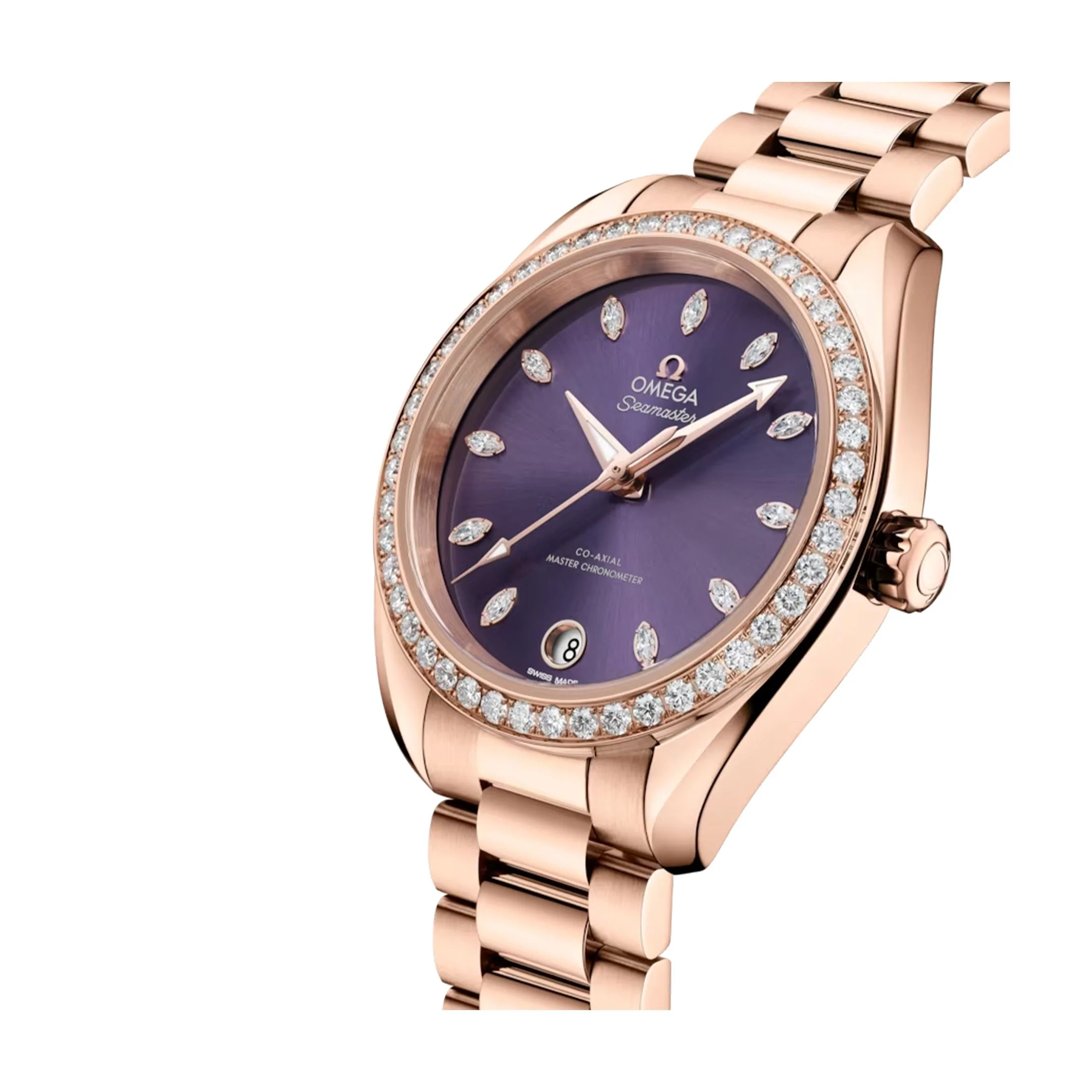 Omega Seamaster Aqua Terra Chronometer 18K Sedna™ gold & Diamonds Unisex Watch - Image 2