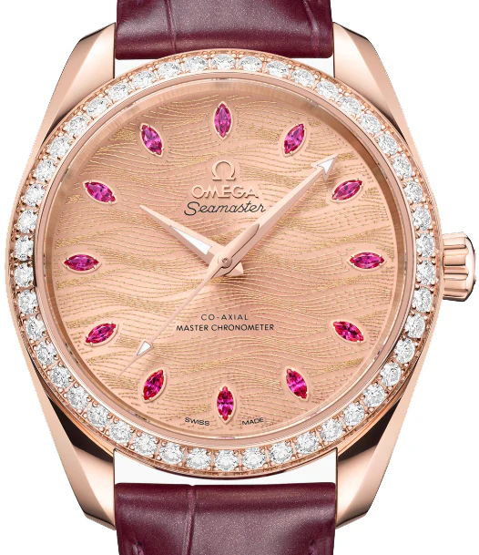 Omega Seamaster Aqua Terra Chronometer 18K Sedna™ gold & Diamonds Unisex Watch - Image 3