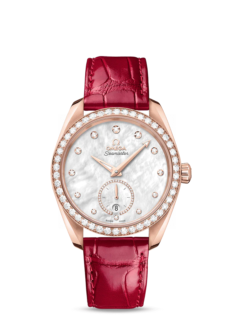 Omega Seamaster Aqua Terra Co-Axial Master Chronometer 18K Sedna™ Gold & Diamonds Lady's Watch