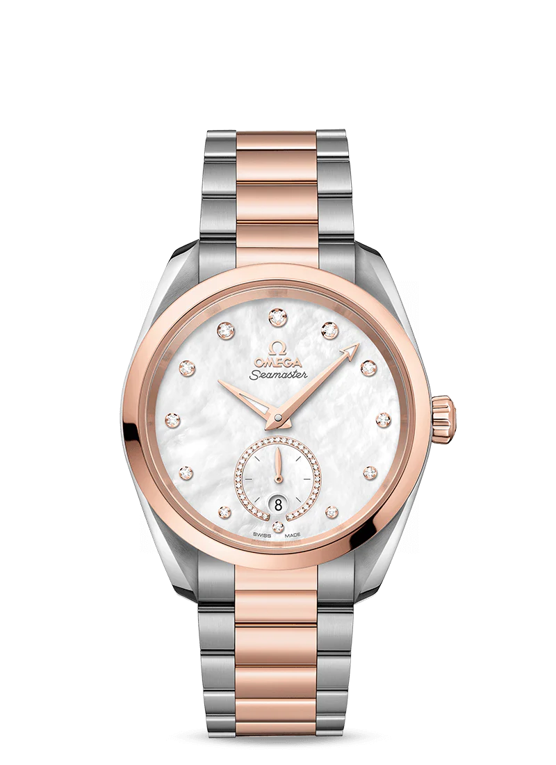 Omega Seamaster Aqua Terra Co-Axial Master Chronometer Stainless Steel & 18K Sedna™ Gold & Diamonds Lady's Watch