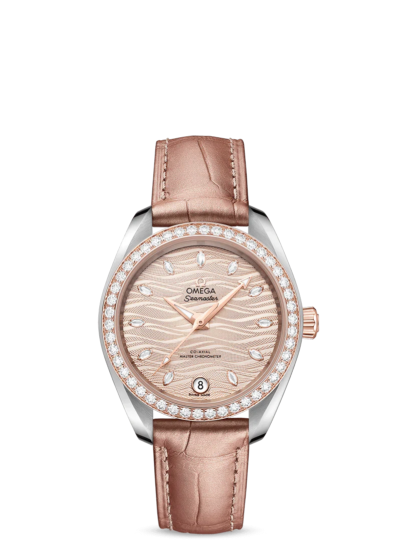 Omega Seamaster Aqua Terra Co-Axial Master Chronometer Stainless Steel & 18K Sedna™ Gold & Diamonds Lady's Watch