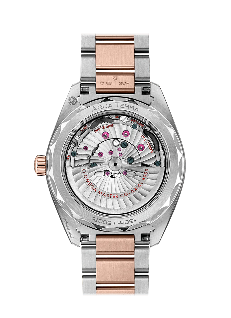 Omega Seamaster Aqua Terra Co-Axial Master Chronometer Stainless Steel & 18K Sedna™ Gold Lady's Watch - Image 2