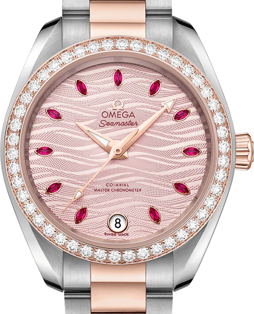 Omega Seamaster Aqua Terra Stainless steel & 18K Sedna™ gold & Diamonds Lady's Watch - Image 2