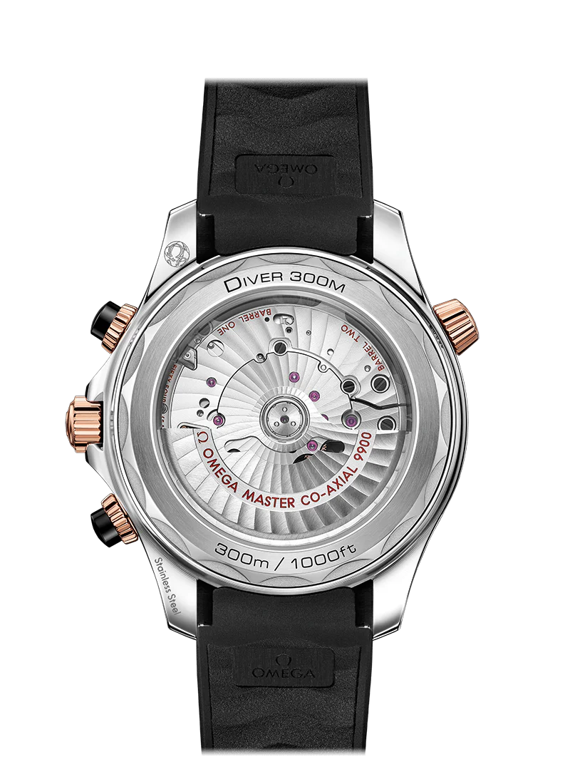 Omega Seamaster Diver Co-Axial Chronometer Chronograph Stainless Steel & 18K Sedna™ Gold Men's Watch - Image 2