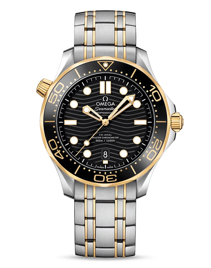 Omega Seamaster Diver Stainless steel & 18K Yellow Gold Men's Watch