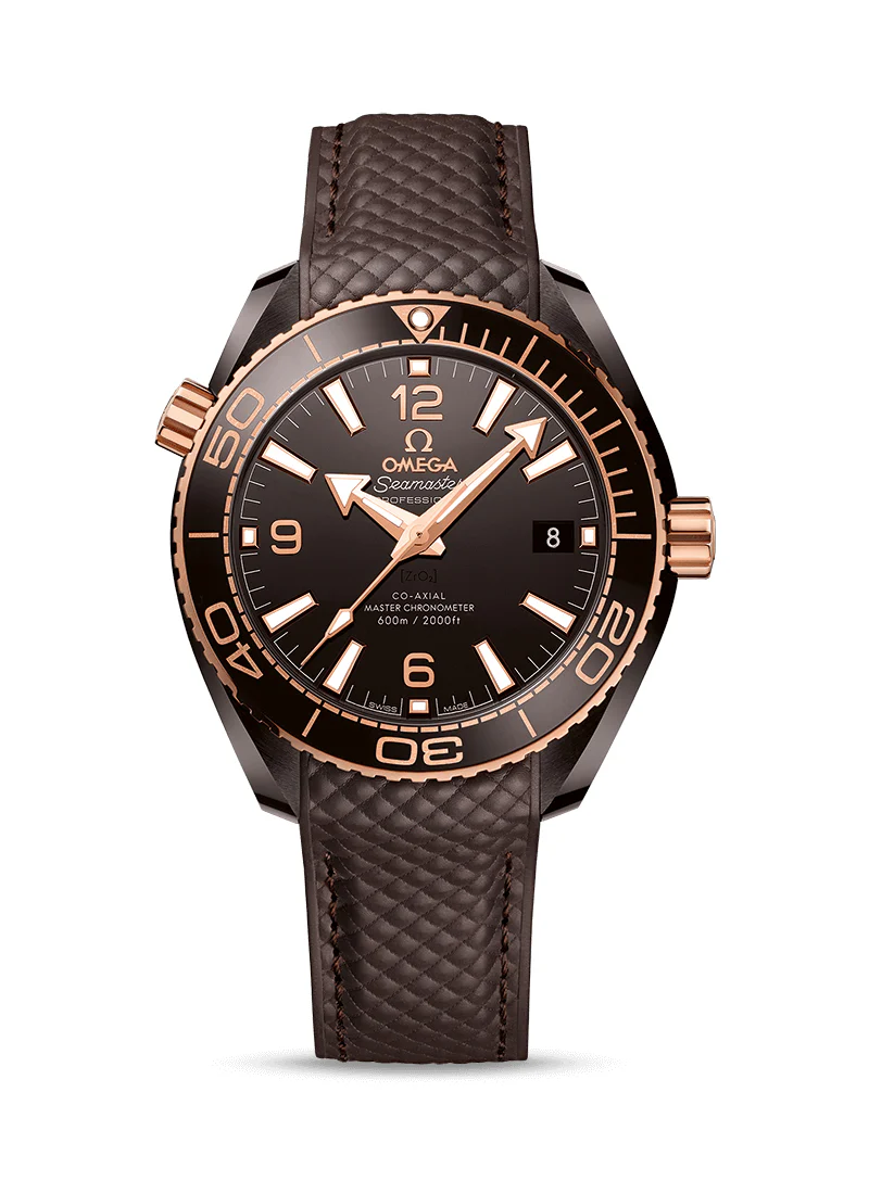 Omega Seamaster Planet Ocean Co‑Axial Master Chronometer Brown eramic & 18K Sedna™ gold Men's Watch
