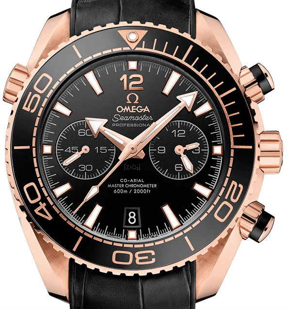 Omega Seamaster Planeta Ocean Chronograph 18K Sedna™ gold & Ceramic Men's Watch - Image 2