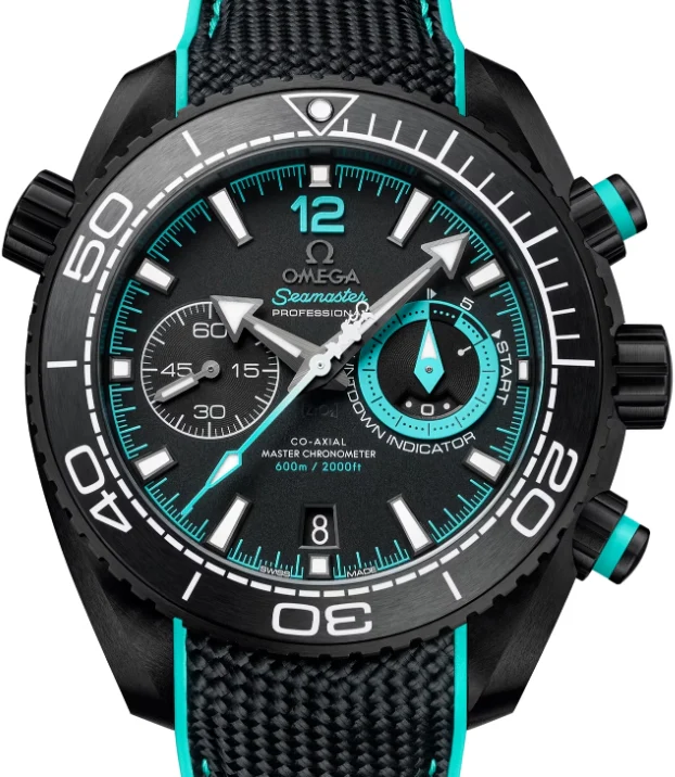 Omega Seamaster Planeta Ocean Chronograph Black Ceramic Men's Watch - Image 2