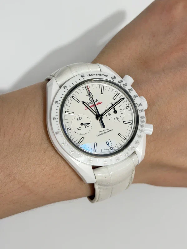 Omega Speedmaster Moonwatch White Side of the Moon Ceramic Men's Watch - Image 6