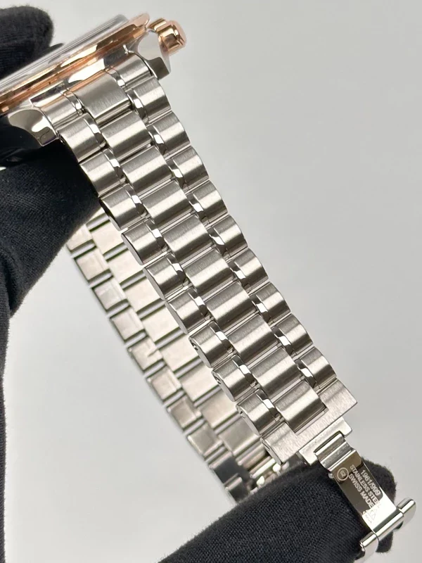 Omega Speedmaster Chronograph 18K Yellow Gold/Stainless Steel & Diamonds Lady's Watch - Image 4