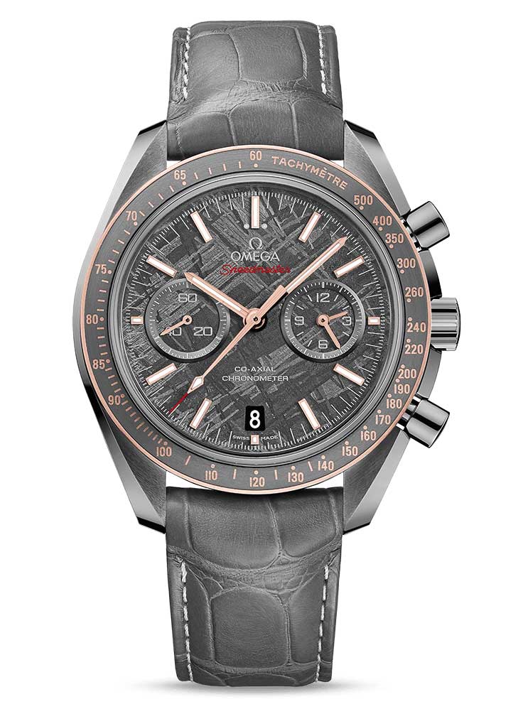 Omega Speedmaster Moonwatch Co-Axial “Meteorite” 18K Sedna™ Gold & Ceramic Men`s Watch