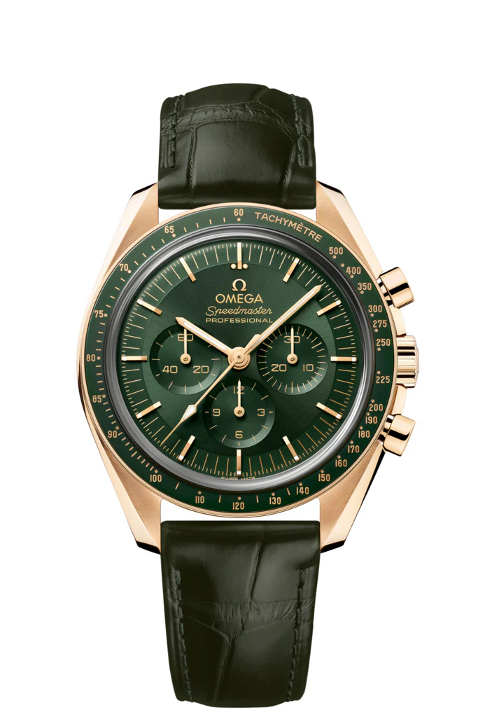 Omega Speedmaster Moonwatch Professional Chronograph 18K Moonshine™ Gold & Ceramic Men's Watch