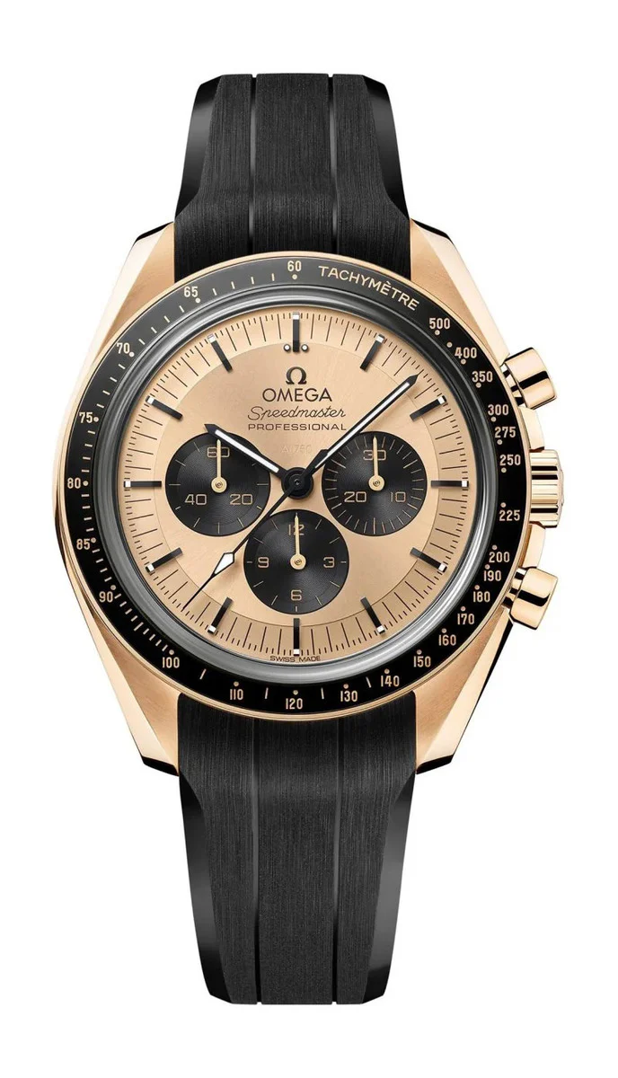 Omega Speedmaster Moonwatch Professional Chronograph 18K Moonshine™ Gold & Ceramic Men's Watch