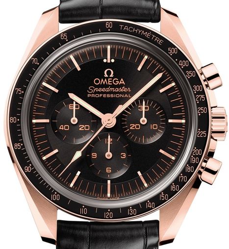 Omega Speedmaster Moonwatch Professional Chronograph 18K Sedna™ Gold & Ceramic Men's Watch - Image 2
