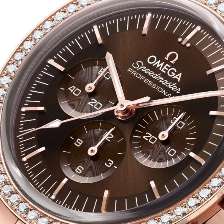 Omega Speedmaster Moonwatch Professional Chronograph 18K Sedna™ Gold & Diamonds Men's Watch - Image 3