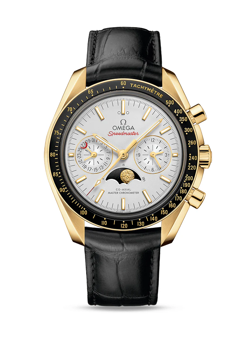 Omega Speedmaster Two Counters MoonPhase 18K Yellow gold Men's Watch