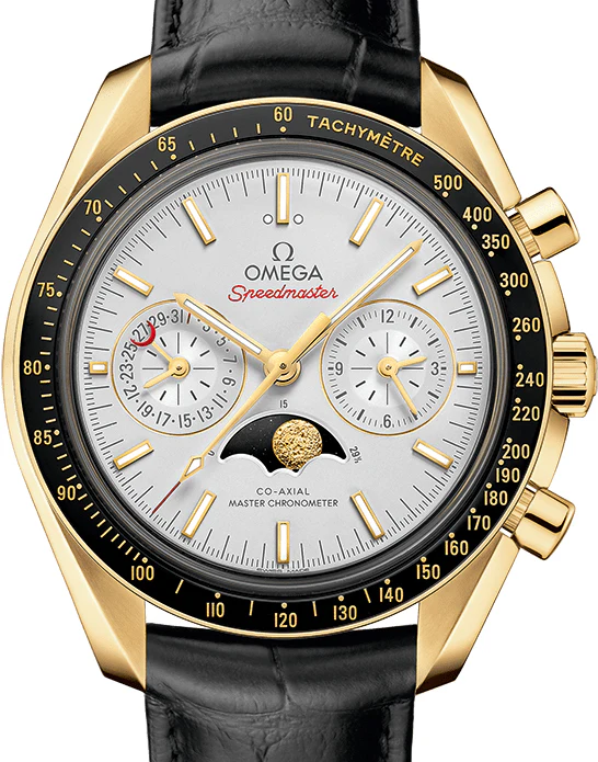 Omega Speedmaster Two Counters MoonPhase 18K Yellow gold Men's Watch - Image 2