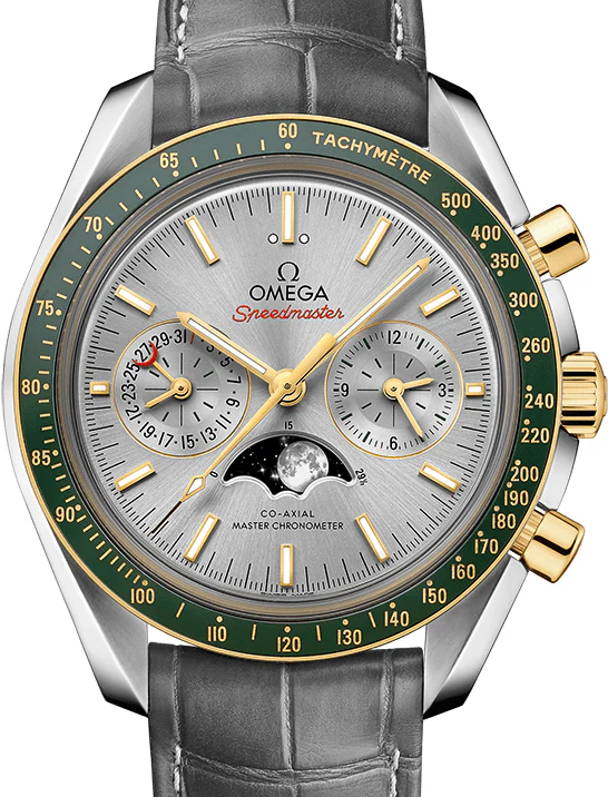 Omega Speedmaster Two Counters MoonPhase Stainless steel & Ceramic & 18K Yellow Gold Men's Watch - Image 2