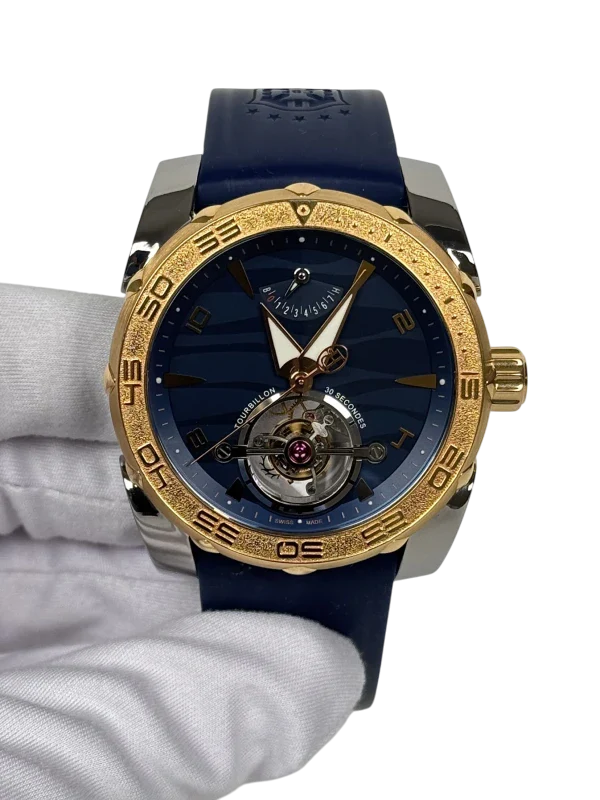 Parmigiani Fleurier Tourbillon Abyss Titanium & 18K Rose Gold Men's Watch - Image 2