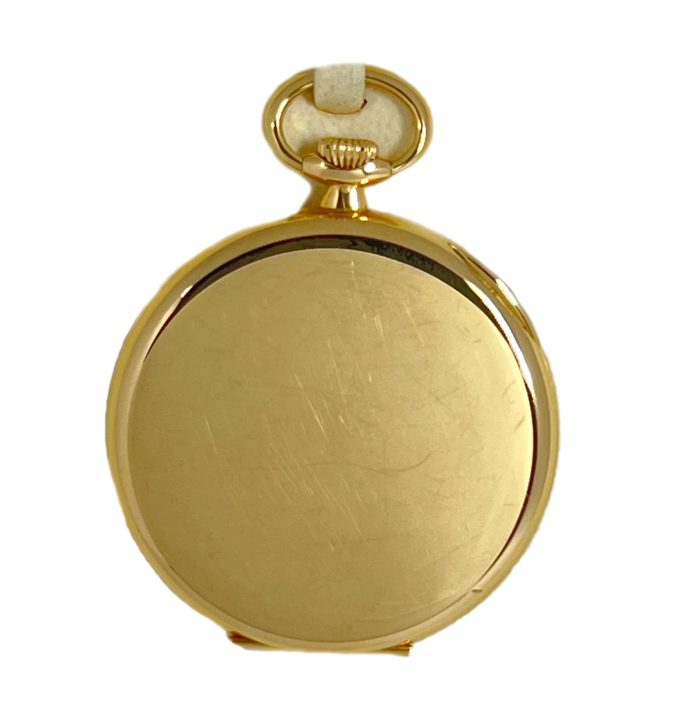 Patek Philippe 18K Yellow Gold with White Lacquered dial Pocket Men's Watch - Image 3