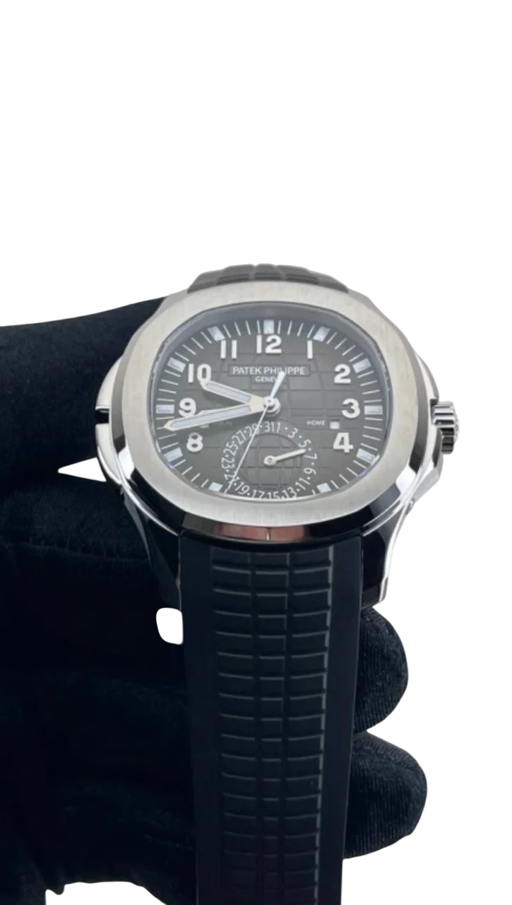 Patek Philippe Aquanaut Dual Time Stainless Steel Men's Watch - Image 3