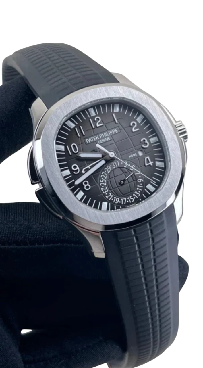 Patek Philippe Aquanaut Dual Time Stainless Steel Men's Watch - Image 4