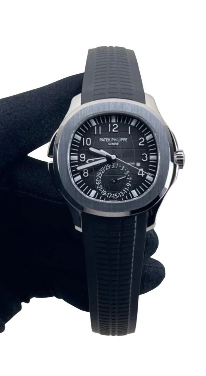 Patek Philippe Aquanaut Dual Time Stainless Steel Men's Watch - Image 5