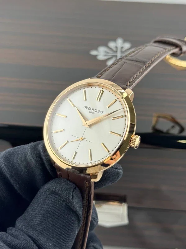 Patek Philippe Calatrava 18k Rose Gold Men's Watch - Image 3