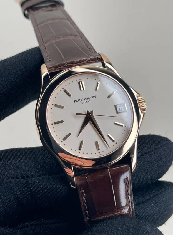 Patek Philippe Calatrava 18k Rose Gold Men's Watch - Image 2
