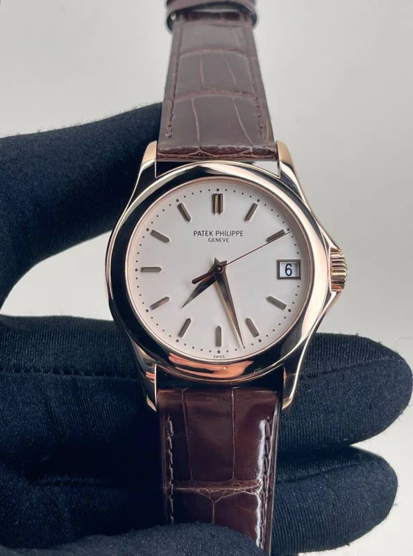 Patek Philippe Calatrava 18k Rose Gold Men's Watch - Image 3