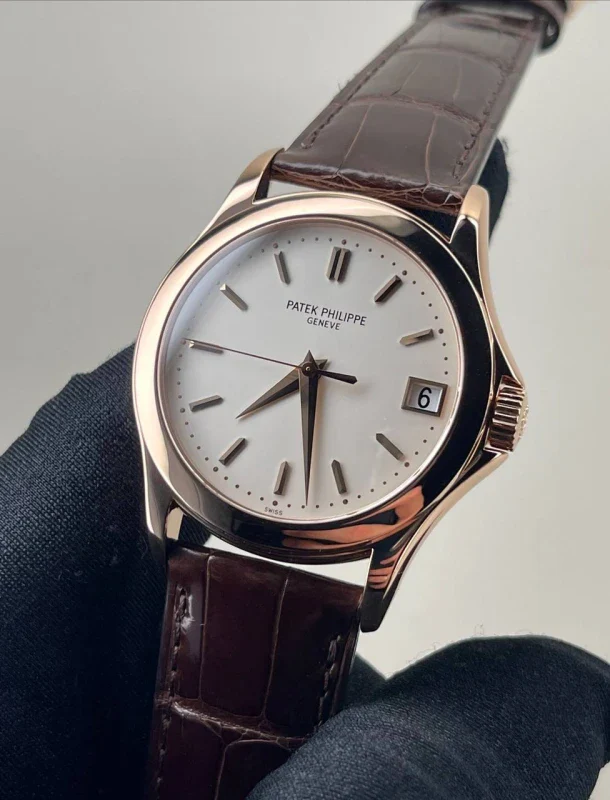 Patek Philippe Calatrava 18k Rose Gold Men's Watch - Image 4