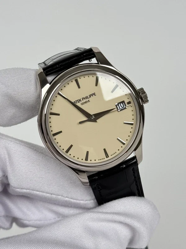 Patek Philippe Calatrava 18K White Gold Men's Watch - Image 4