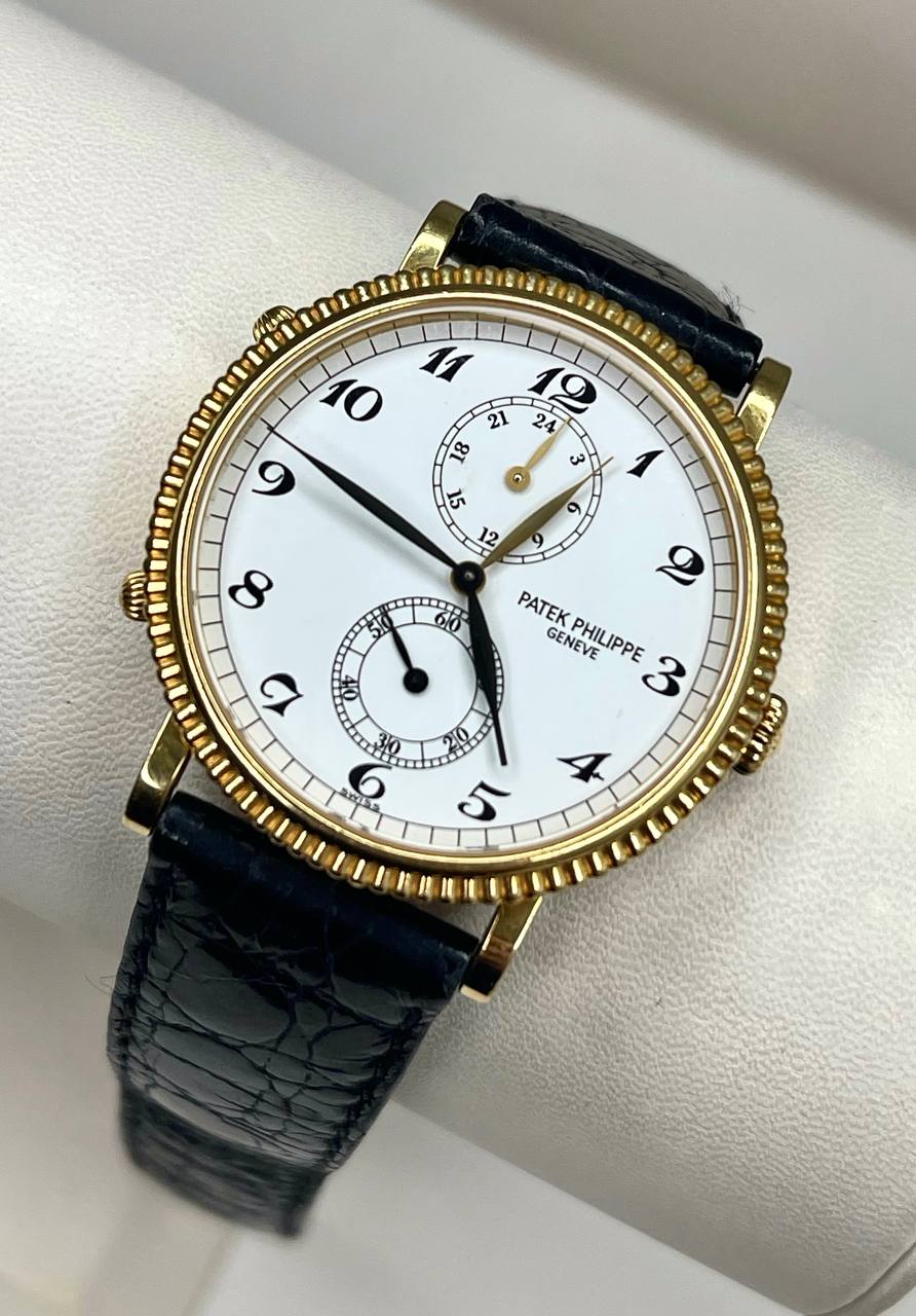 Patek Philippe Calatrava Travel Time 34 mm 18K Yellow Gold Men’s Watch - Image 3