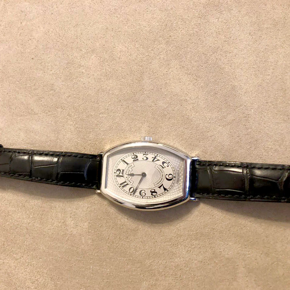 Patek Philippe Chronometro Gondolo Platinum Men`s Watch - Image 7