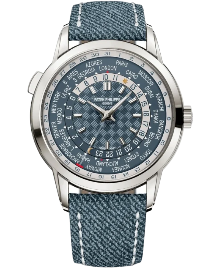 Patek Philippe Complicated Watches World Time 40 mm 18K White Gold Men’s Watch