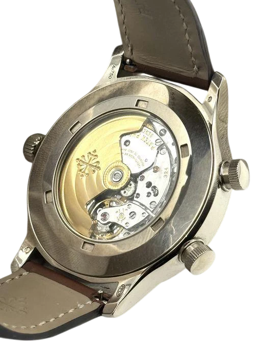 Patek Philippe Complications Calatrava Pilot Travel Time White Gold Men's Watch - Image 5
