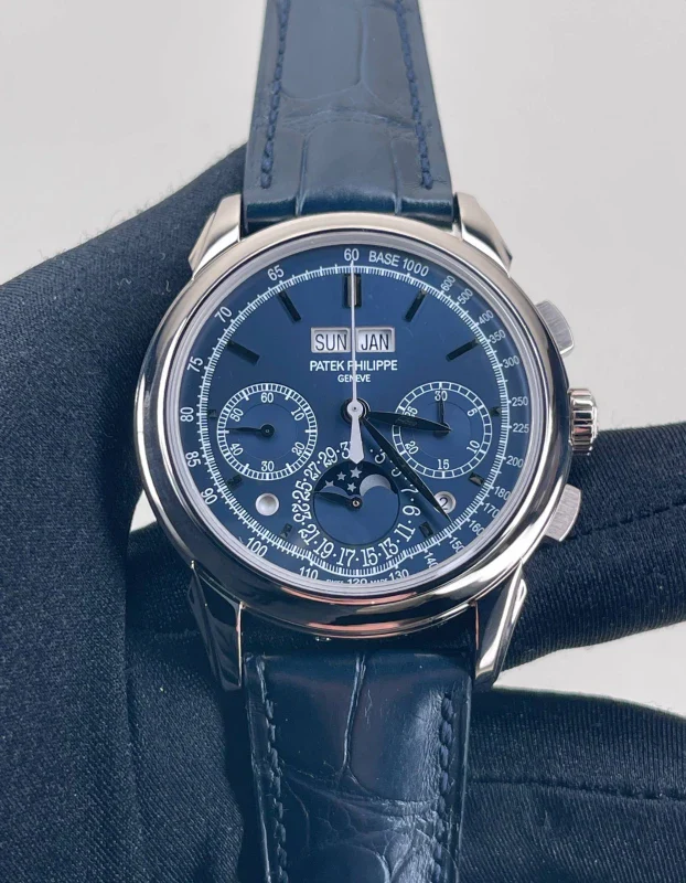 Patek Philippe Grand Complications Perpetual Calendar Chronograph 18K White Gold Men's Watch - Image 2