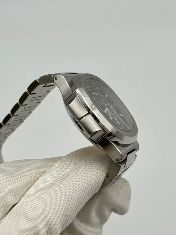 Patek Philippe Nautilus Chronograph Travel Time Stainless Steel Men's Watch - Image 4
