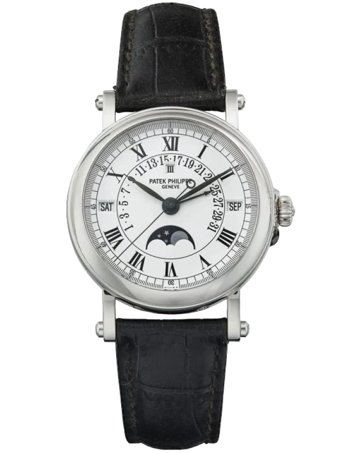 Patek Philippe Perpetual Calendar 18K White Gold Man's Watch